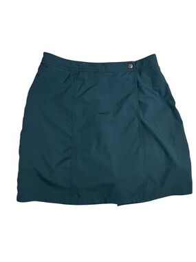 REI Outdoor Hiking Skort Shorts Skirt UPF 30+ Size 10 Blue Green